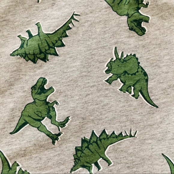 Baby Boy Dinosaur Henley Tee & Chambray Short Set - Picture 3 of 4